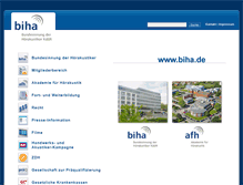 Tablet Screenshot of biha.de